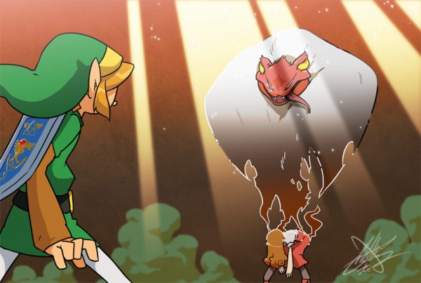 a_link_to_the_past, blind_the_thief, female, link, maiden, male, matt_cummings_(artist), nintendo