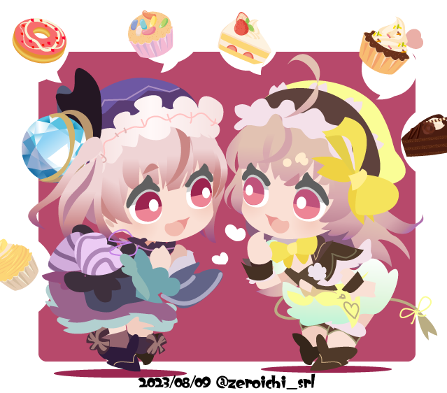 01_(zeroichi_srl), 2girls, :d, atelier_(series), atelier_lydie_&amp;_suelle, boots, bow, brown_footwear