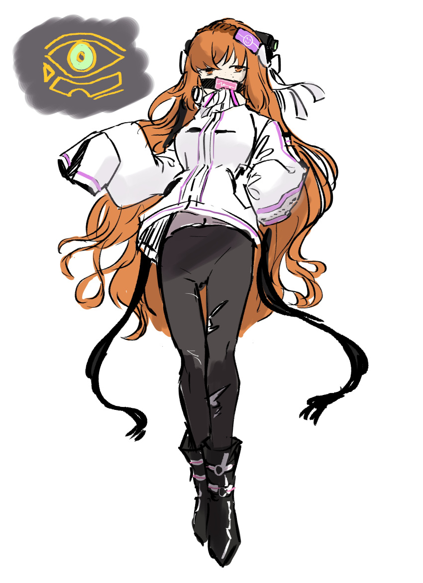 1girl, absurdres, black_footwear, black_leggings, boots, bow, cosplay, dalloc_(project_moon)