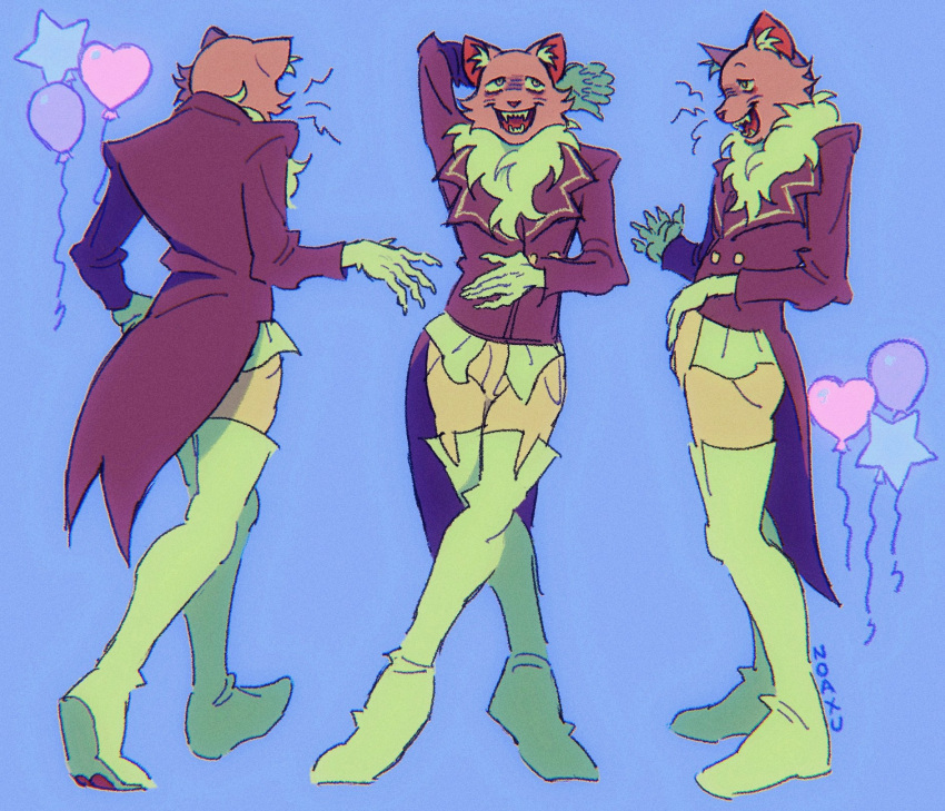 artist_name, balloon, boots, breeches, cat_mask, claws, fear_&amp;_hunger, fear_&amp;_hunger_2:_termina