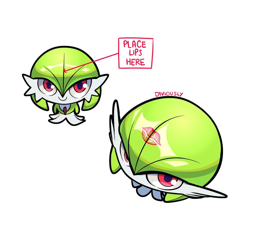 artist_name, bob_cut, colored_skin, diviously, dress, gardevoir, green_hair, green_skin