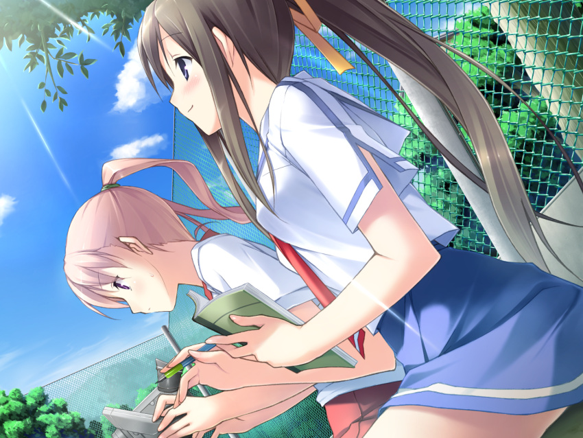 clouds, game_cg, kantoku, miyazawa_midori, natsu_no_ame, sky