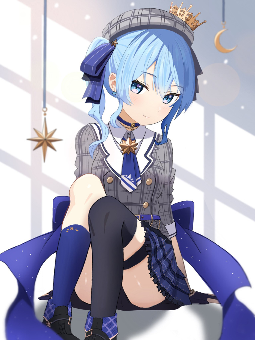 enjin_irasuto, highres, hololive, hoshimachi_suisei, hoshimachi_suisei_(1st_costume)