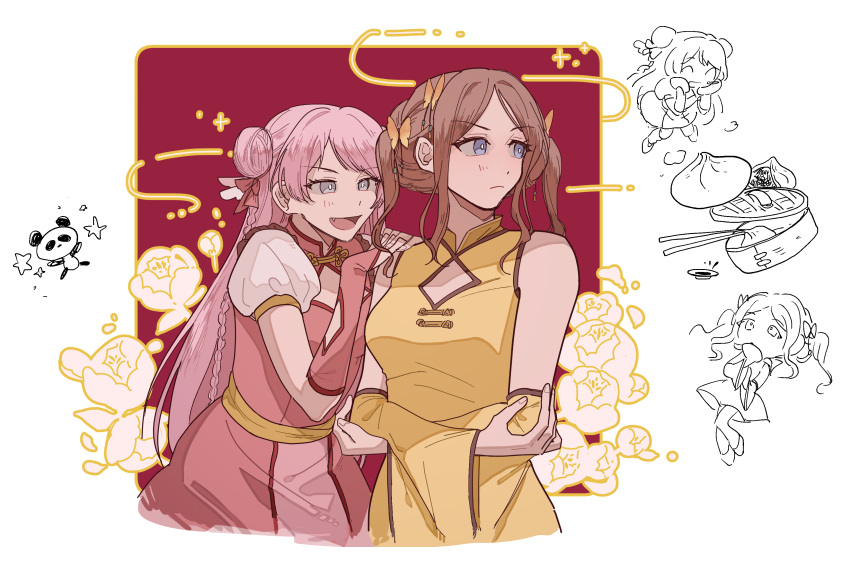 2girls, ^_^, a_t_y_k, absurdres, bang_dream!, bang_dream!_it's_mygo!!!!!, blue_eyes, blush