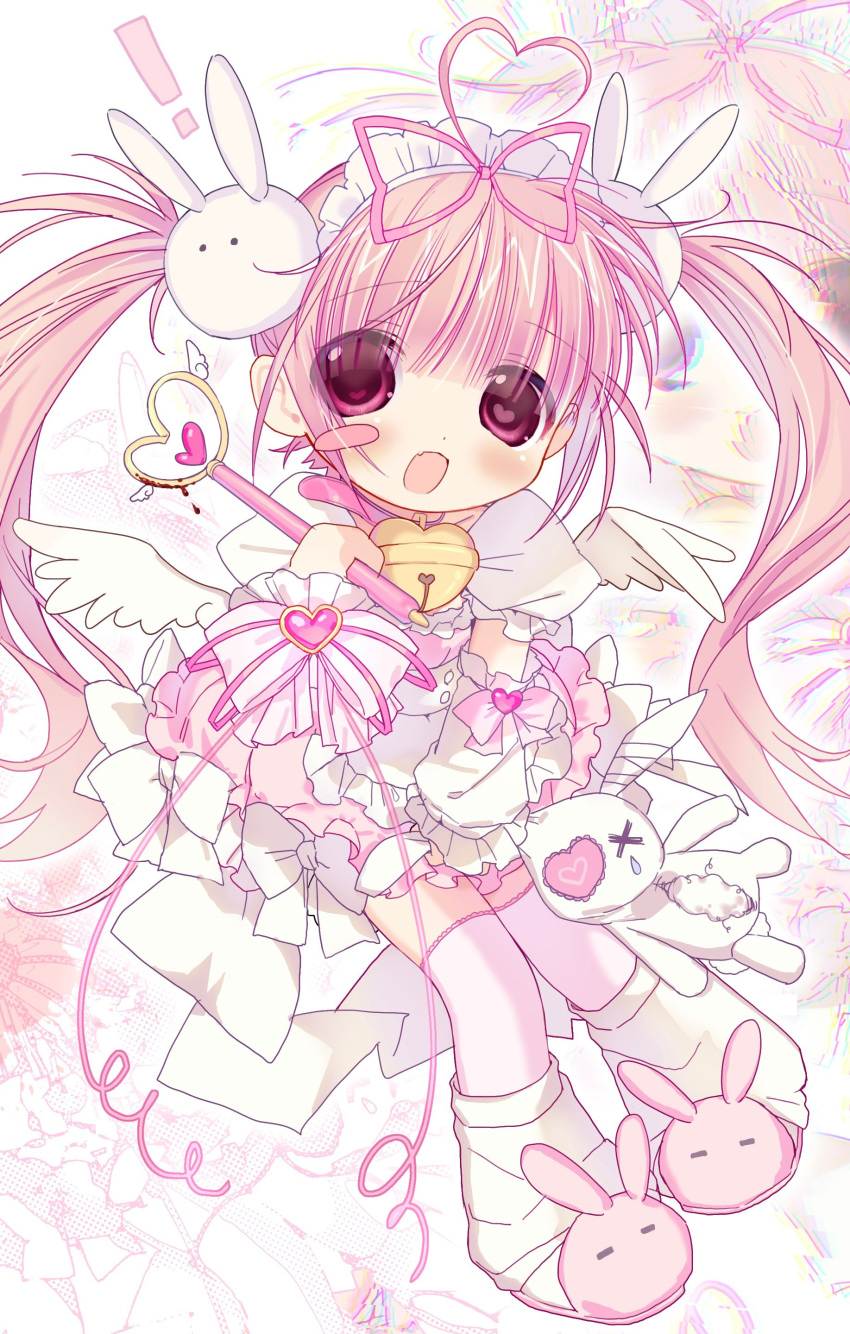 1girl, 2000s_(style), absurdres, bell, blood, blush_stickers, bow, commentary