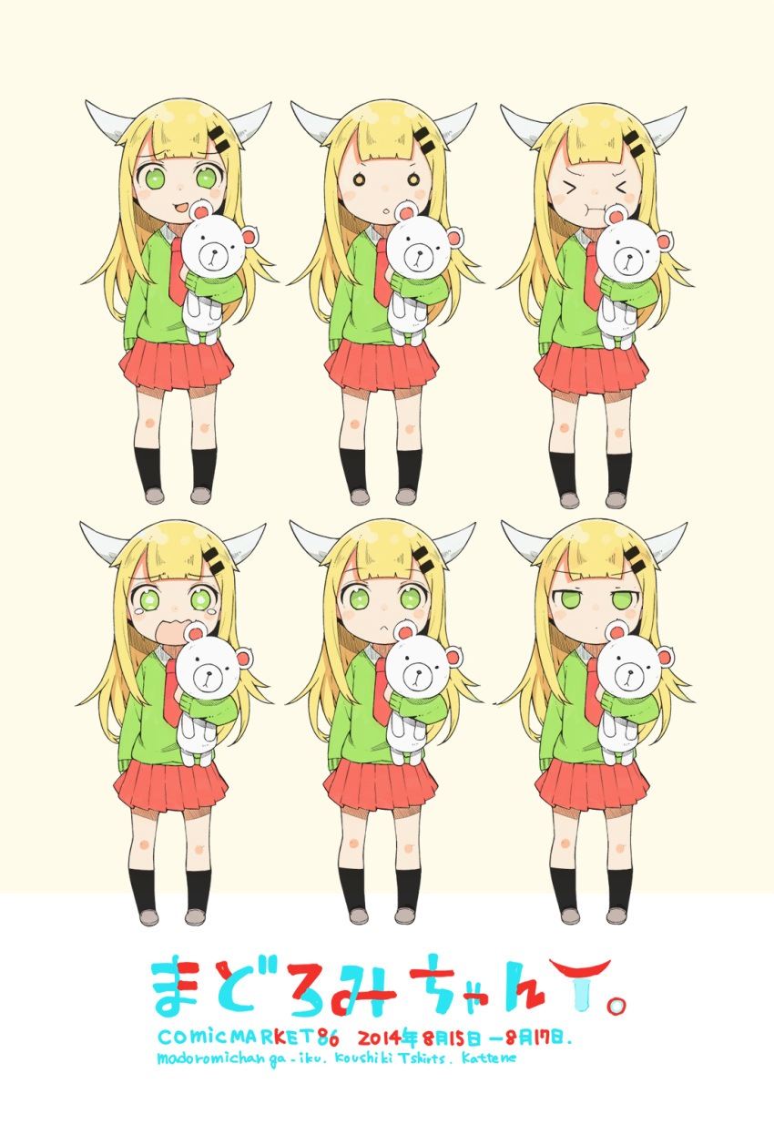 >_<, 1girl, black_socks, blonde_hair, closed_mouth, commentary_request, crying, crying_with_eyes_open