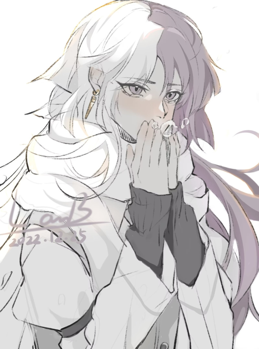 1boy, air_bubble, artist_name, blush, breath, bubble, bungou_stray_dogs, dated