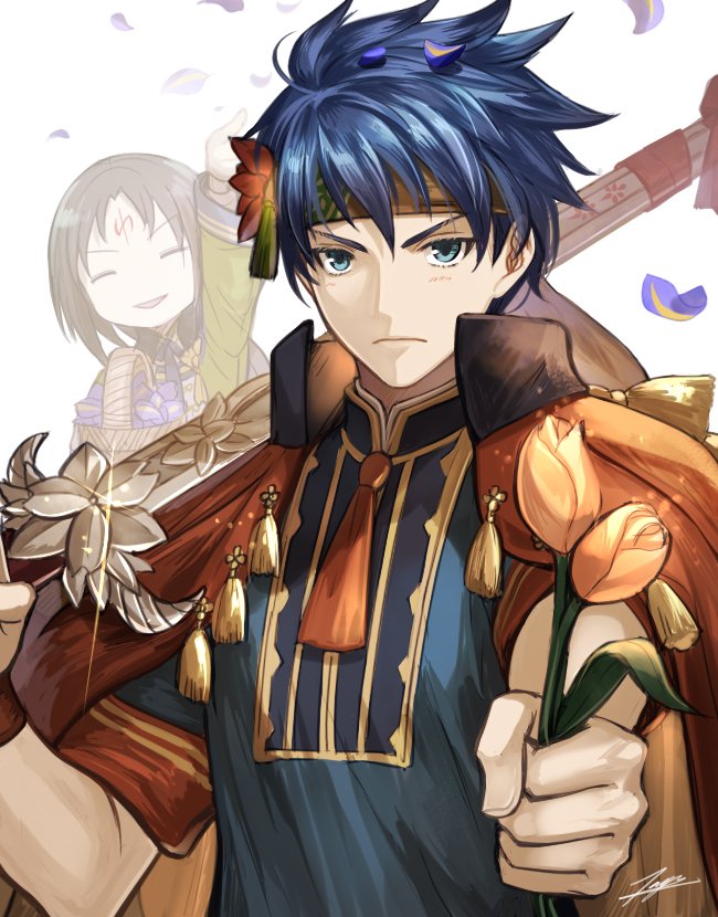 2boys, basket, blue_eyes, blue_hair, cape, fire_emblem, fire_emblem:_path_of_radiance, fire_emblem_heroes