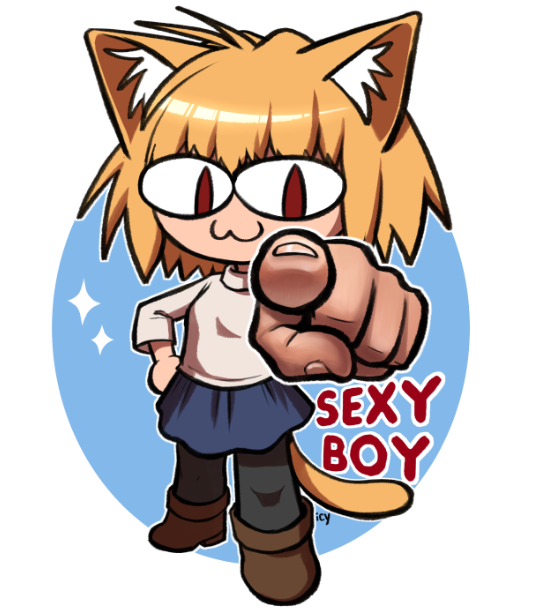 1girl, :3, animal_ears, black_pantyhose, blonde_hair, blue_skirt, cat_ears, cat_girl