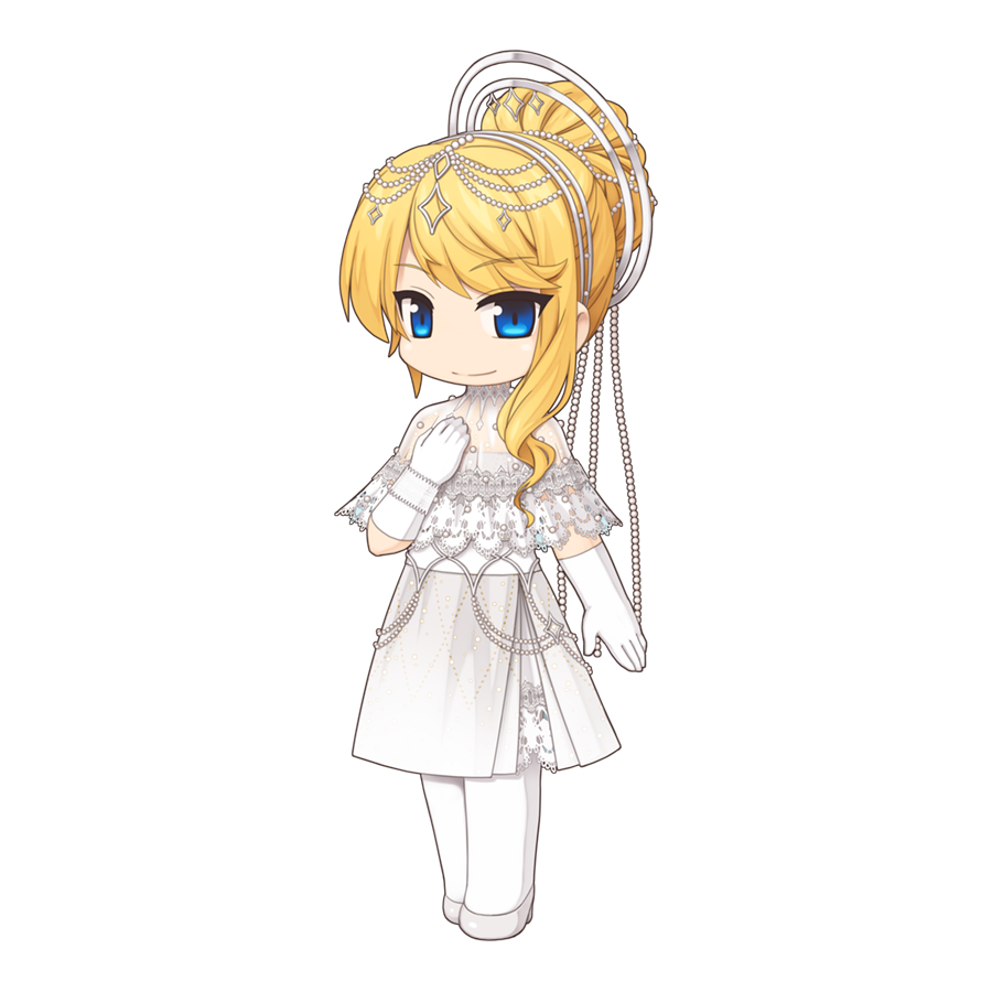 1girl, alternate_costume, blonde_hair, blue_eyes, chibi, chibi_only, closed_mouth, diadem