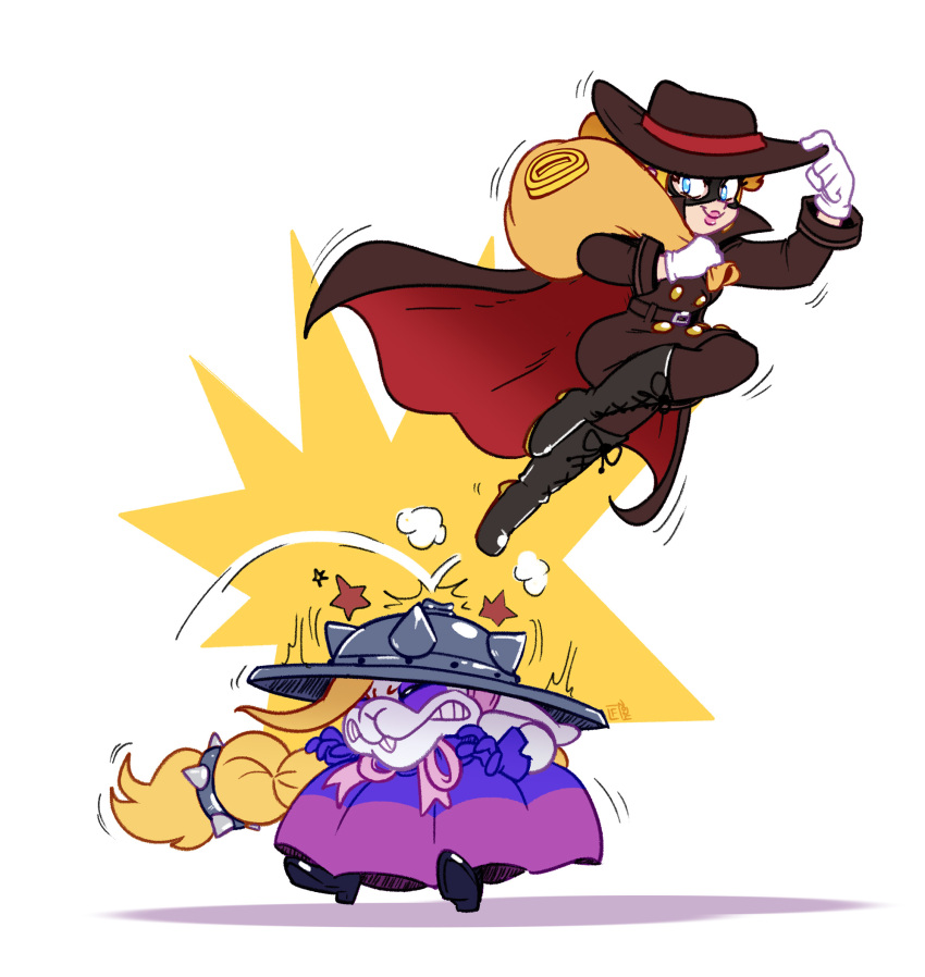 commission, dashing_thief_peach, francoisl-artblog, gloves, highres, princess_peach, princess_peach:_showtime!, purple_gloves