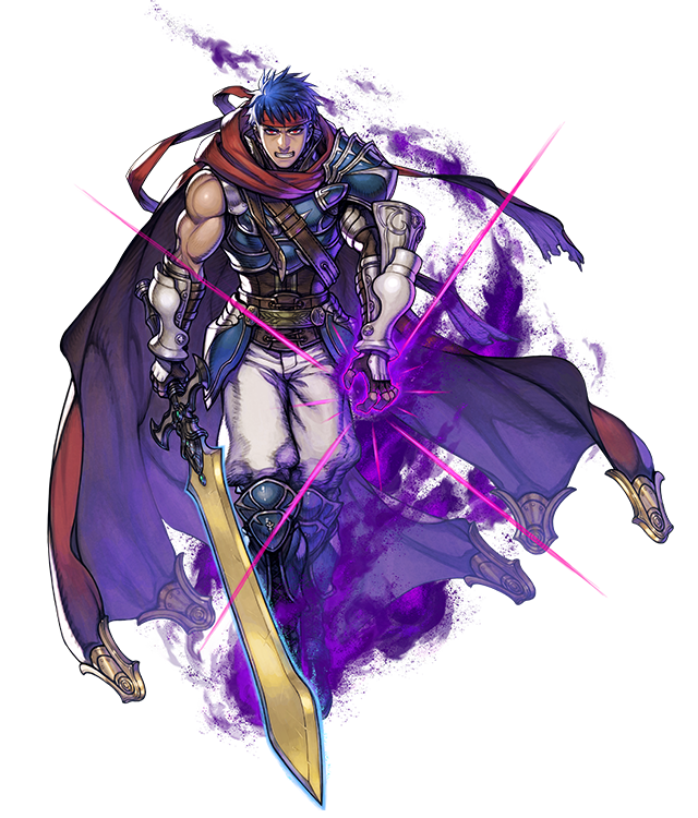 1boy, aura, blue_hair, cape, clenched_teeth, dark_aura, dark_persona, fingerless_gloves, fire_emblem, fire_emblem:_radiant_dawn, fire_emblem_cipher, fire_emblem_heroes, fujisaka_kimihiko, full_body, gloves, holding, holding_sword, holding_weapon, ike_(fire_emblem), ike_(zeal_unleashed)_(fire_emblem), looking_at_viewer, male_focus, official_art, pants, ragnell, red_cape, red_eyes, short_hair, solo, sword, teeth, transparent_background, weapon, white_pants