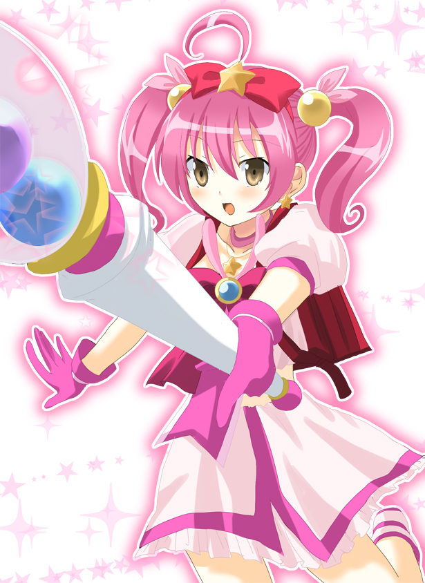 bag, brown_eyes, cosplay, foreshortening, hoshikuzu_witch_meruru, kurusu_kanako, long_hair, meruru_(oreimo)