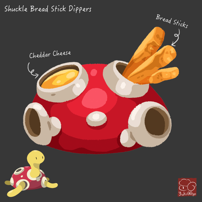 artist_logo, artist_name, breadstick, character-themed_food, character_name, cheese, food, food_focus