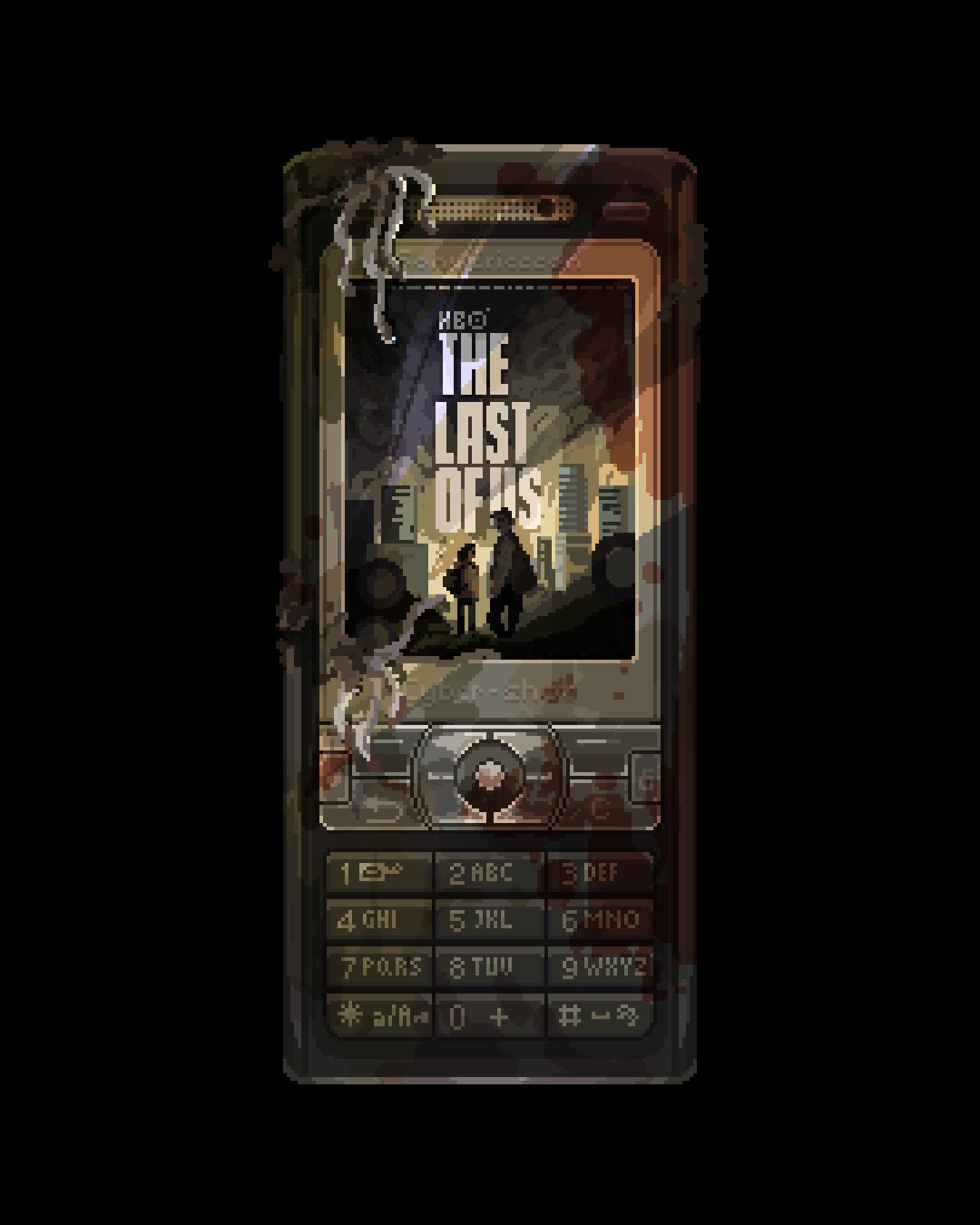 black_background, derivative_work, english_text, highres, keypad, logo, no_humans, object_focus