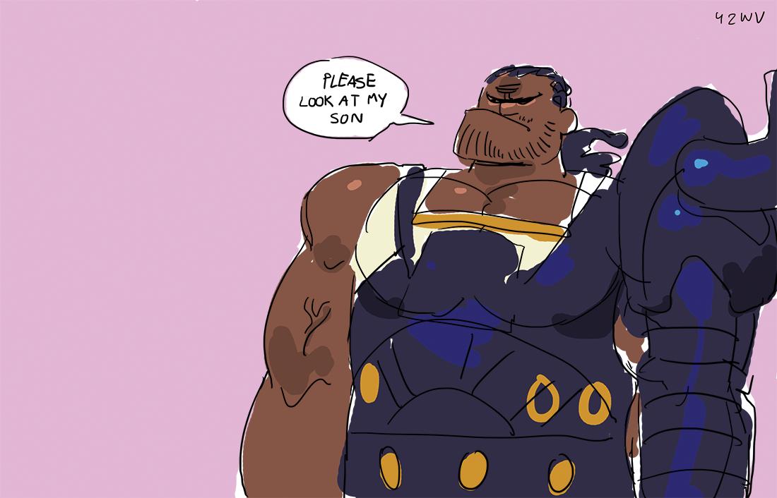 1boy, armor, dark-skinned_male, dark_skin, facial_hair, final_fantasy, final_fantasy_xiv, hyur