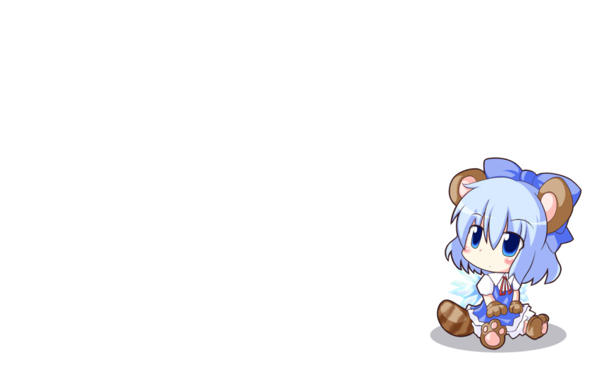 animal_ears, chibi, cirno, r_pascal, tail, touhou