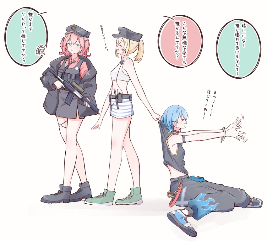 absurdres, chamomile_(kazumasa), highres, hololive, hoshimachi_suisei, kazama_iroha, sakura_miko