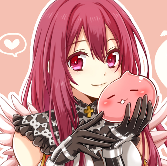 1girl, 20nigu, black_gloves, black_shirt, blush, closed_mouth, commentary_request, creature