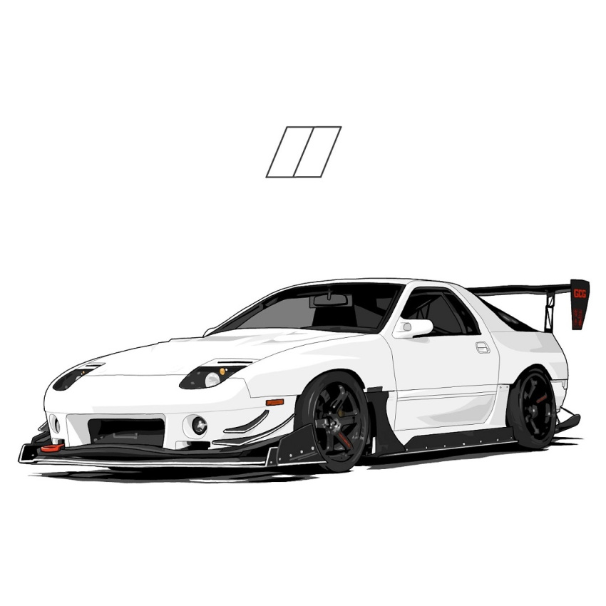 car, left-hand_drive, mazda, mazda_rx-7, mazda_rx-7_fc, motor_vehicle, no_humans, original