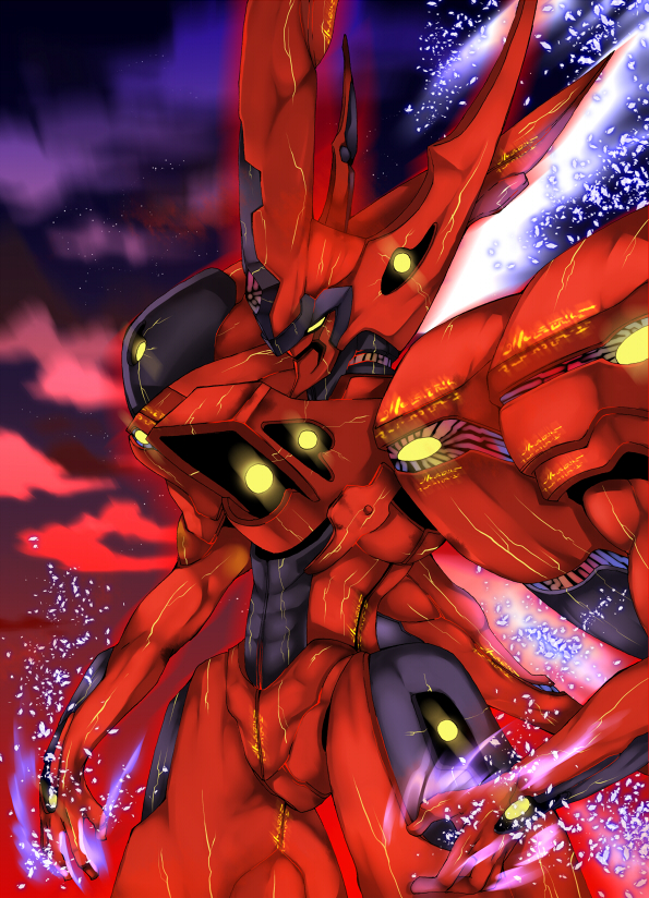 energy, mecha, no_humans, solo, xenogears, xenogears_(mecha), yosimura