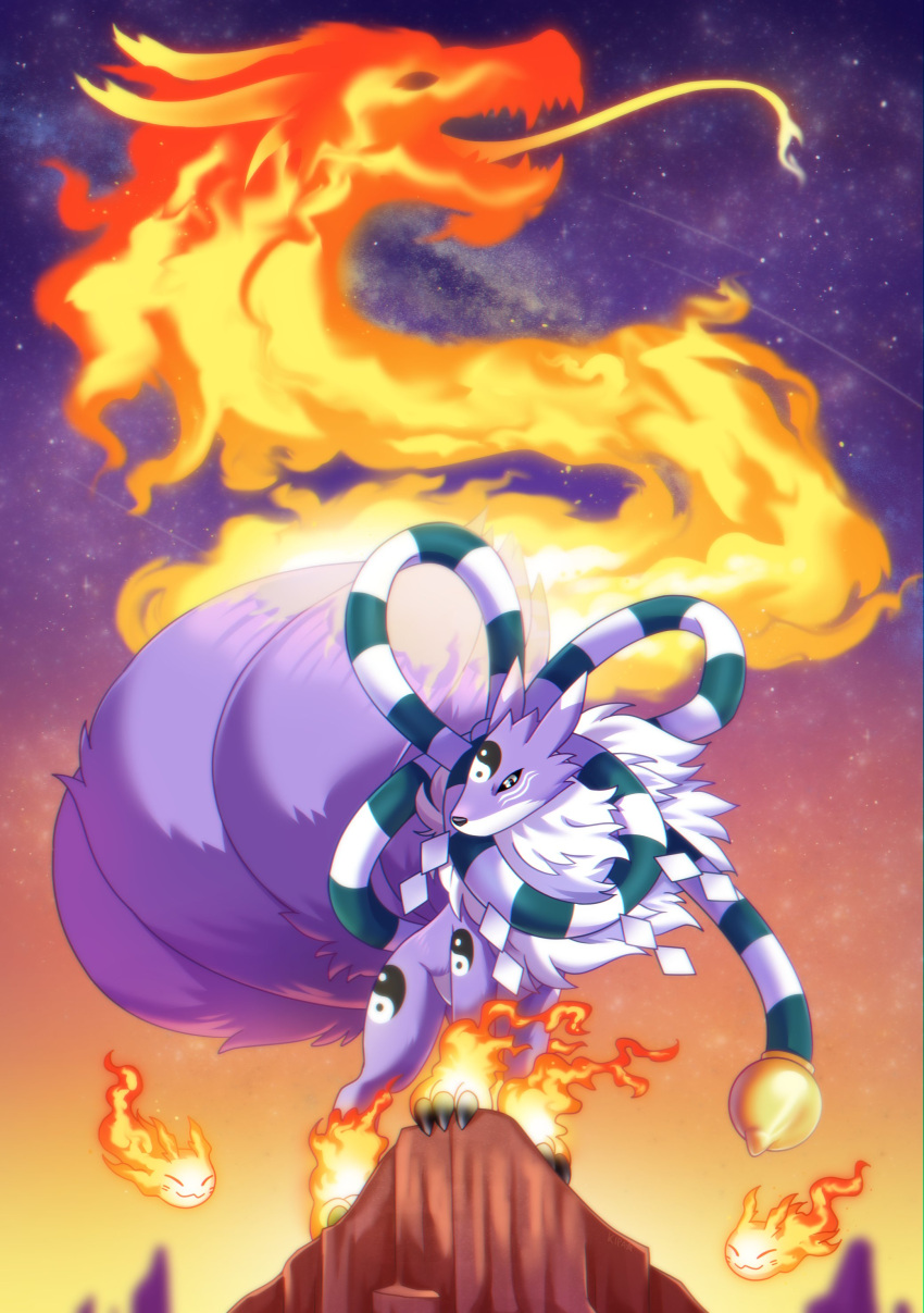 absurdres, black_sclera, claws, colored_sclera, digimon, digimon_(creature), dragon, facial_mark