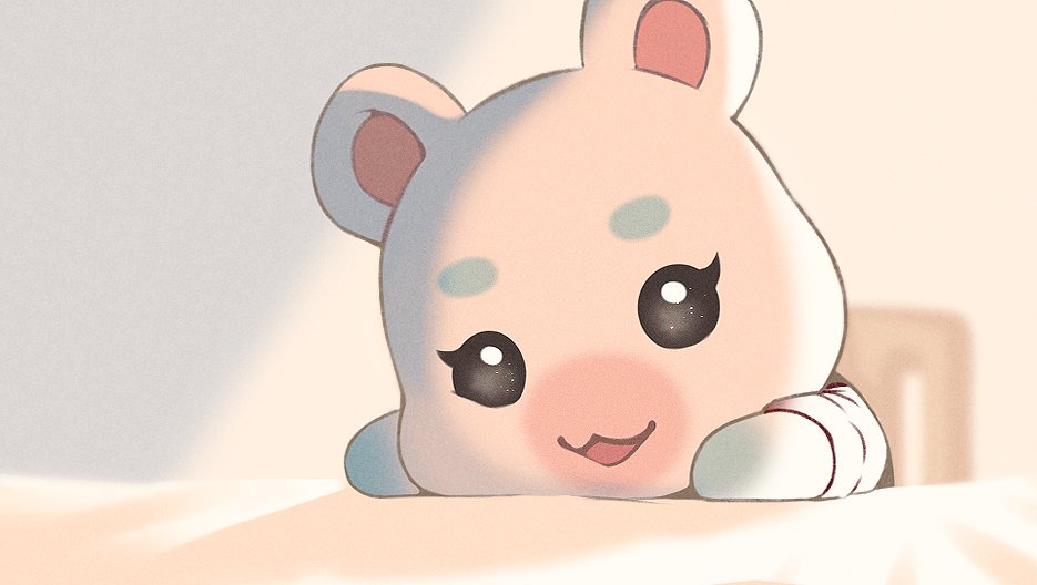 1girl, :3, animal_crossing, animal_ears, chair, commentary_request, flurry_(animal_crossing), furry