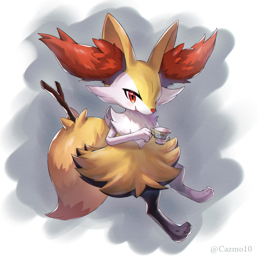 1other, animal_ear_fluff, braixen, cazmo, commentary_request, cup, full_body, furry