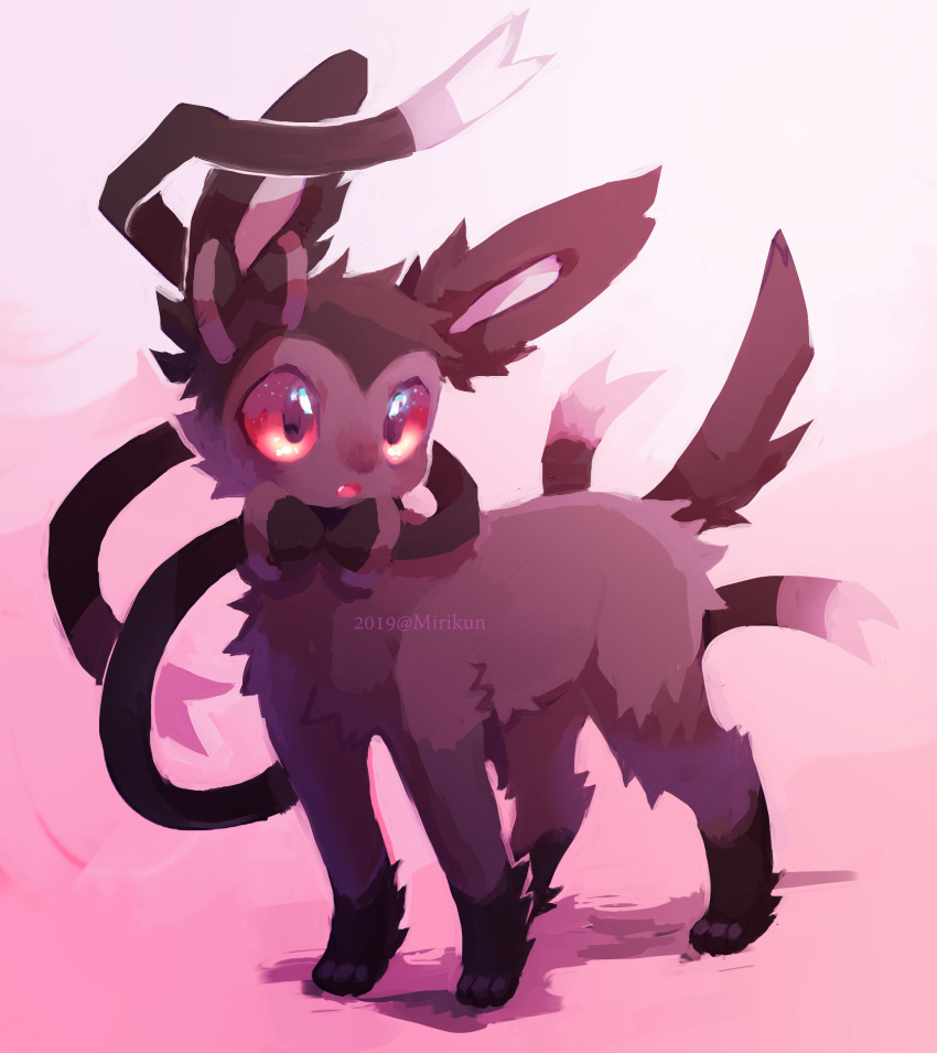 :o, abstract_background, alternate_color, alternate_shiny_pokemon, animal_focus, artist_name, commentary_request, dated