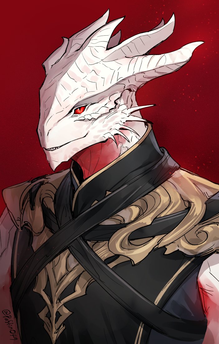 1boy, baldur's_gate, baldur's_gate_3, colored_skin, dragon_boy, dragon_horns, dragonborn_(d&amp;d), dungeons_&amp;_dragons
