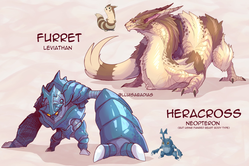 absurdres, animal_ears, armor, bug, claws, ferret, ferret_ears, ferret_tail