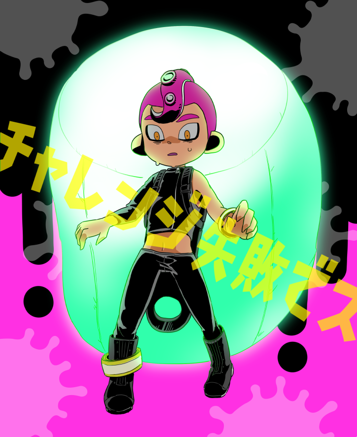 1boy, bags_under_eyes, black_footwear, black_pants, bracelet, full_body, hemosuke, jewelry