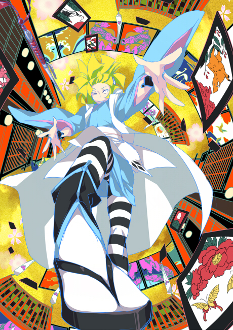alice, alice_(wonderland), hanafuda, japanese_clothes, kimono, kiyoi