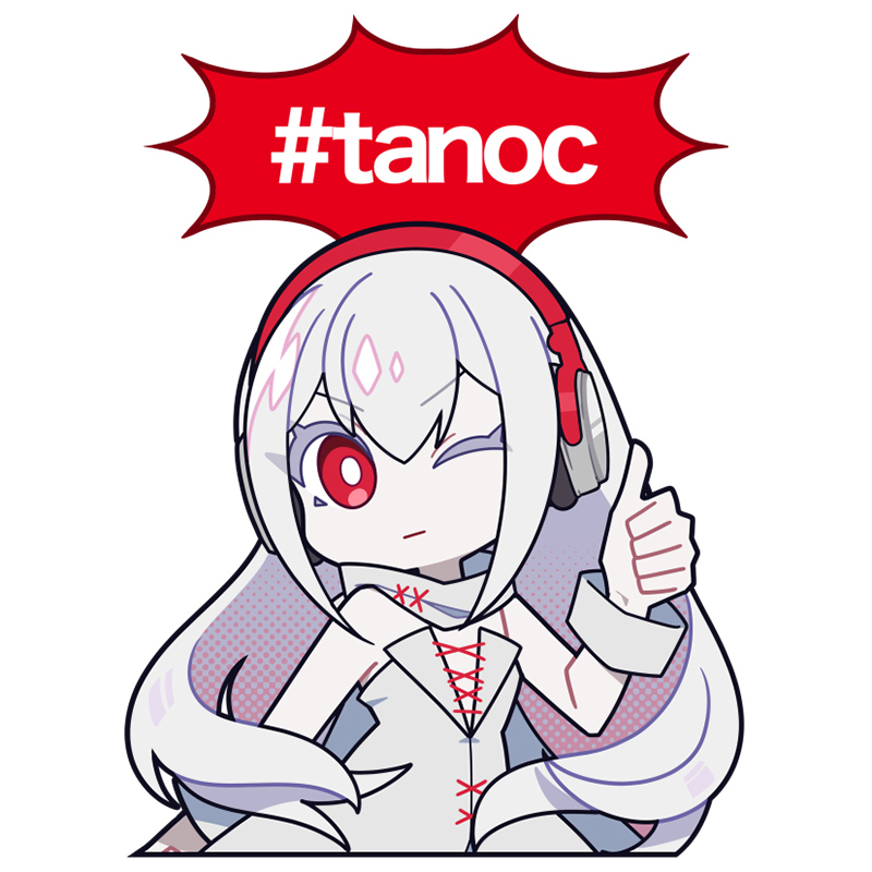 1girl, albino, artist_request, colored_skin, commentary_request, copyright_name, doro_c, english_text