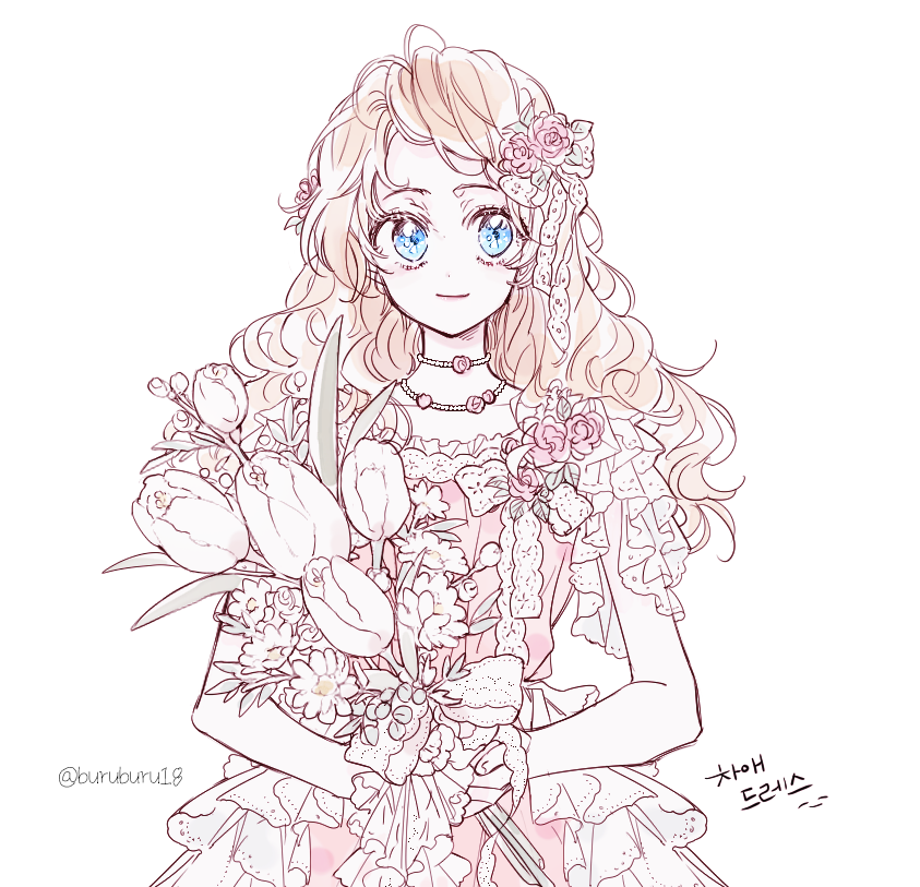 athanasia_de_alger_obelia, blonde_hair, blue_eyes, buruburu18, non-web_source, smile, who_made_me_a_princess