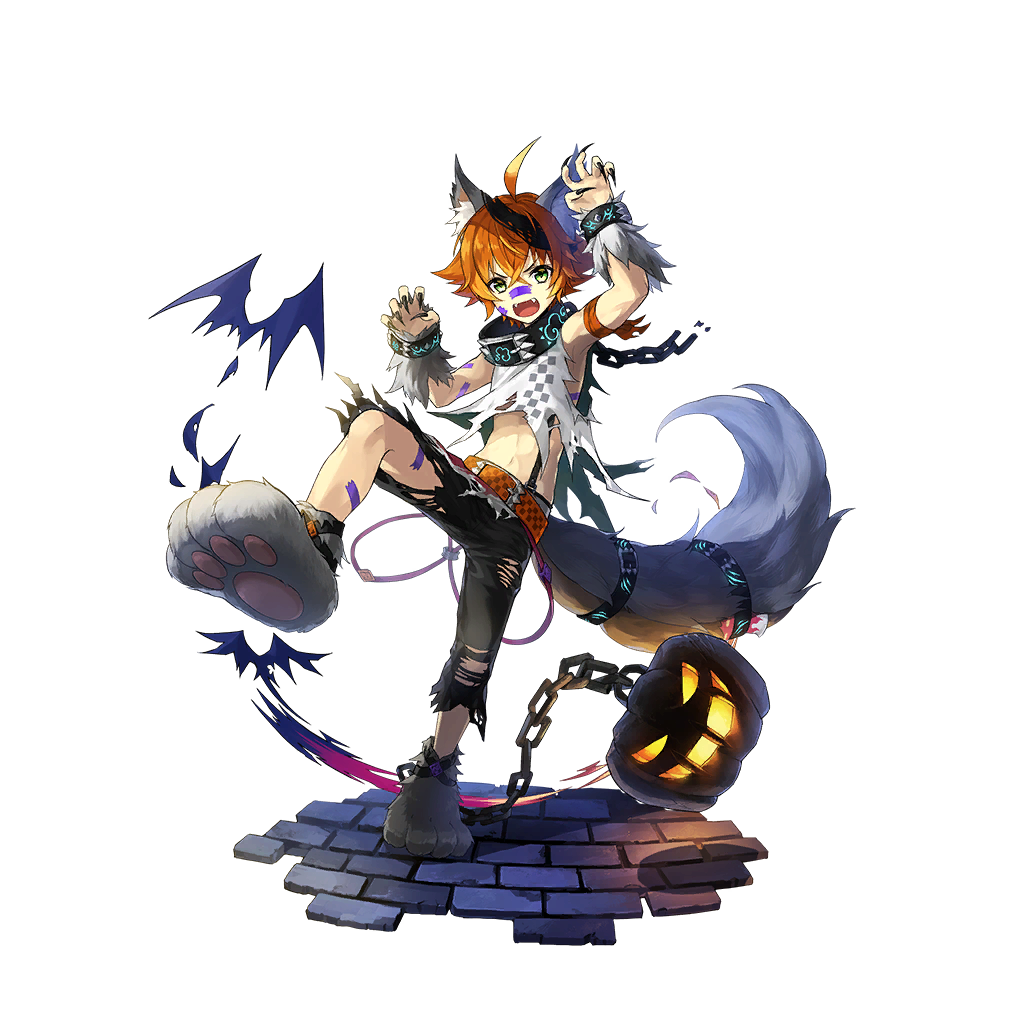 1boy, ahoge, animal_ears, black_nails, chain, crossed_bangs, dare_ga_tame_no_alchemist, fake_animal_ears