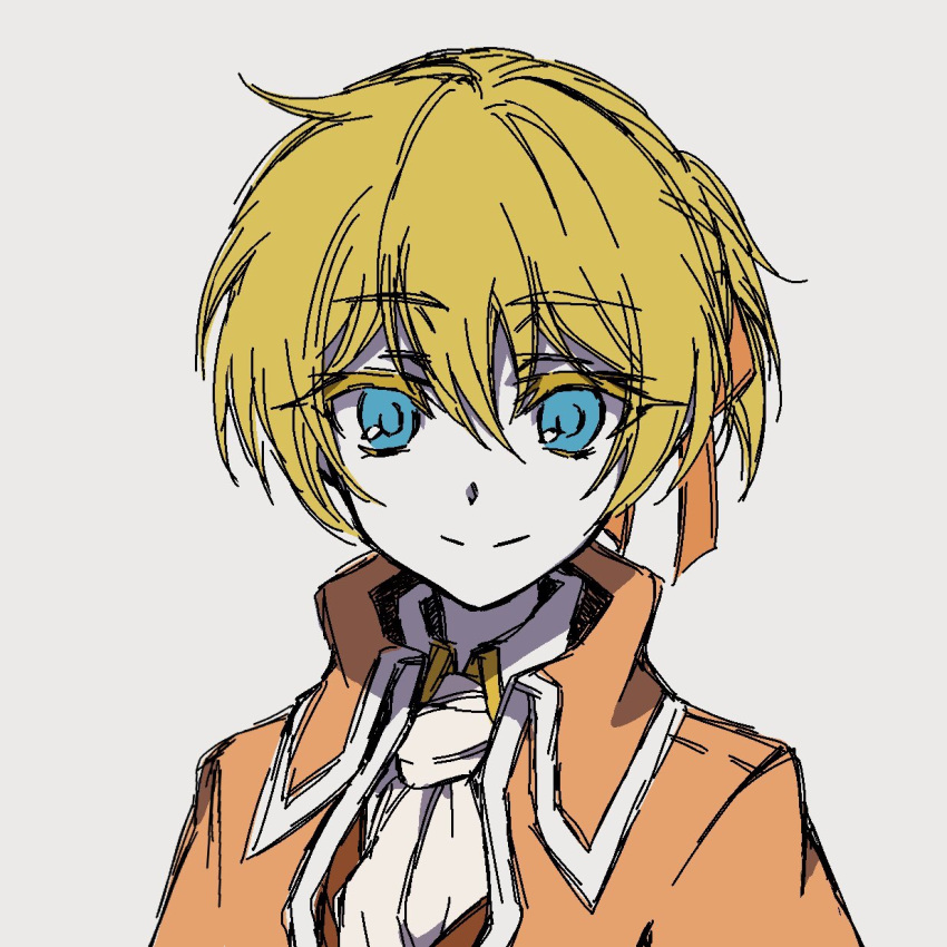1boy, aku_no_meshitsukai_(vocaloid), allen_avadonia, ascot, blonde_hair, blue_eyes, brown_vest, coat