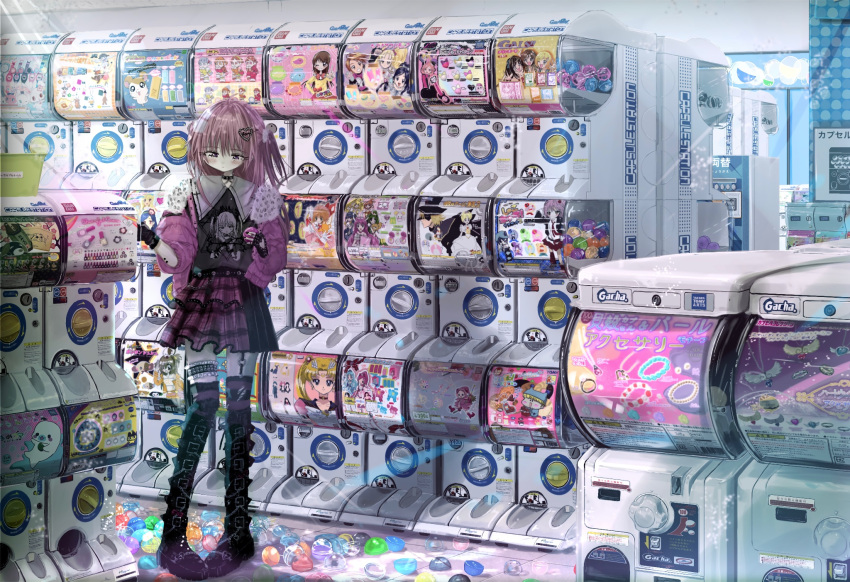 1girl, aikatsu!_(series), amulet_spade, animal_yokochou, bandai, bishoujo_senshi_sailor_moon, boots, bridal_garter