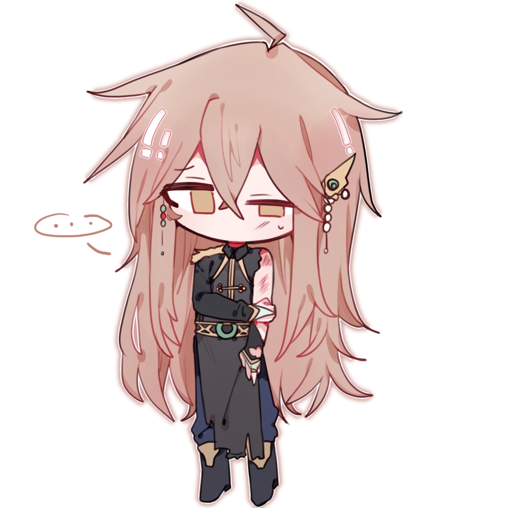 ..., 1boy, ahoge, black_coat, black_footwear, blue_pants, brown_eyes, brown_hair