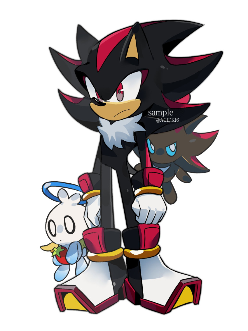 1boy, acidki6, animal_ears, animal_nose, chao_(sonic), chinese_commentary, closed_mouth, commentary_request
