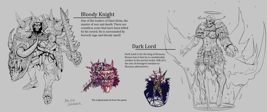 2boys, antonio_rizzatti, armor, aura, blood, bloody_knight, breastplate, chainmail