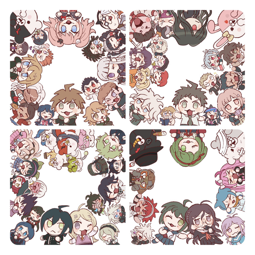 30en_(esx5g), 6+boys, 6+girls, :d, :o, ;d, ;o, ahoge