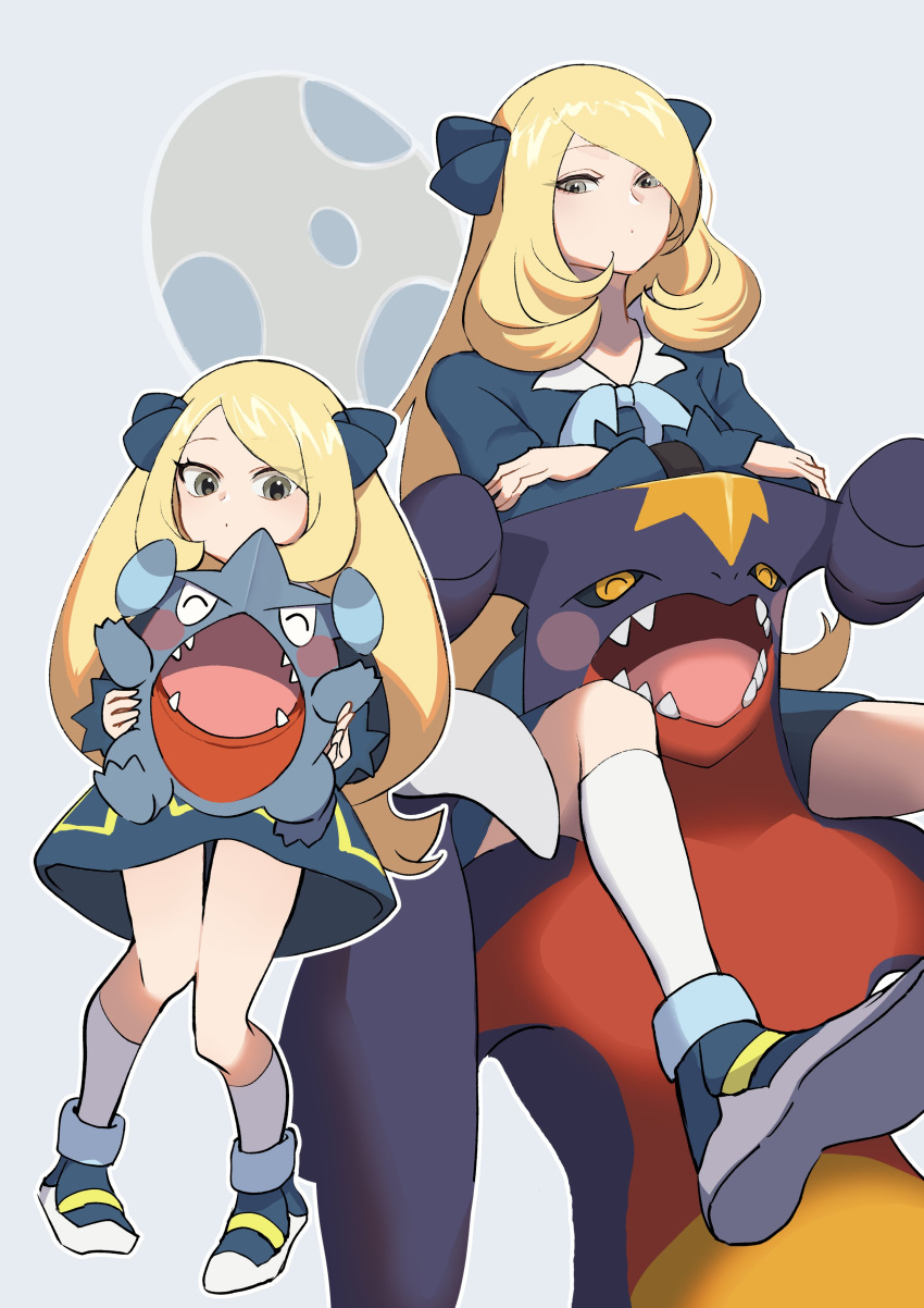 1girl, absurdres, age_progression, aged_down, blonde_hair, blue_ribbon, blush, bow