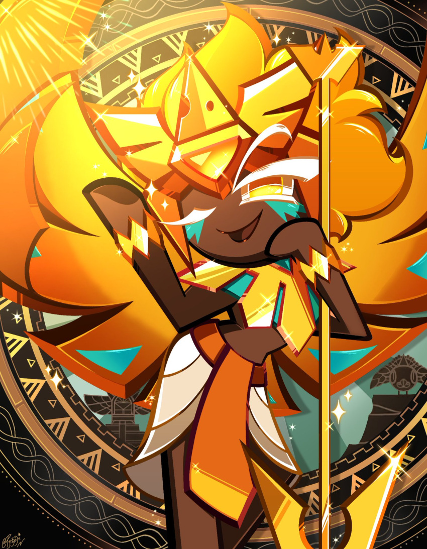 amber_eyes, cheese, cookie_run, cookie_run:_kingdom, cookie_run_kingdom, gold, gold_eyes, gold_hair, golden, golden_cheese, golden_cheese_cookie, golden_hair, golden_wings, pyro5o5x, tagme, weapon