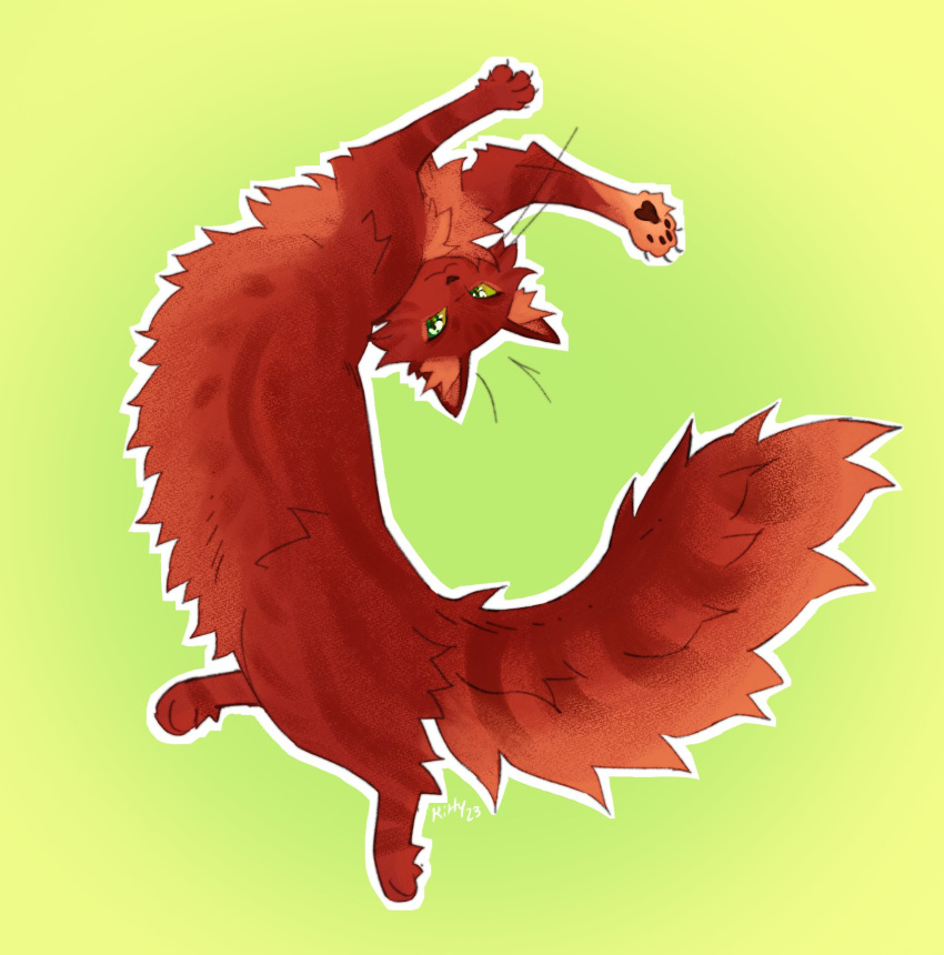 animal, animal_ear_fluff, animal_focus, cat, claws, commentary, english_commentary, flexible
