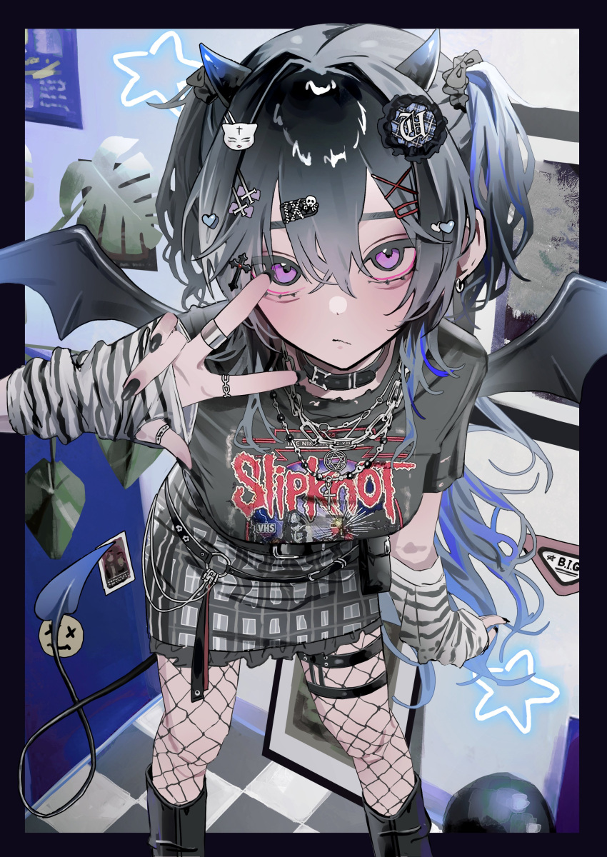 1girl, absurdres, alternate_costume, arm_warmers, belt, black_belt, black_collar, black_footwear