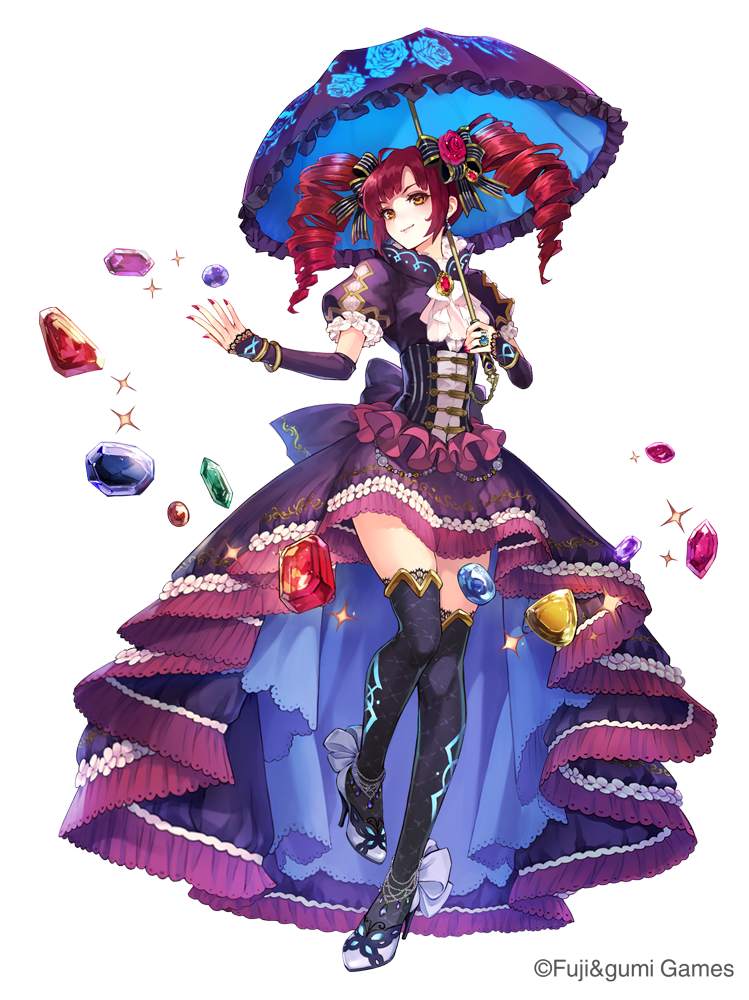 1girl, ascot, black_bow, bow, closed_mouth, commentary_request, company_name, dare_ga_tame_no_alchemist