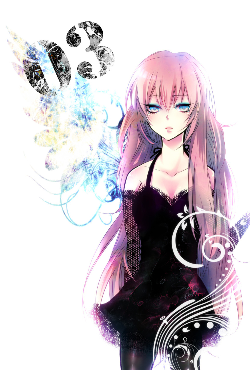 bad_id, blue_eyes, dress, elbow_gloves, gloves, highres, kumogai_otomaru, long_hair