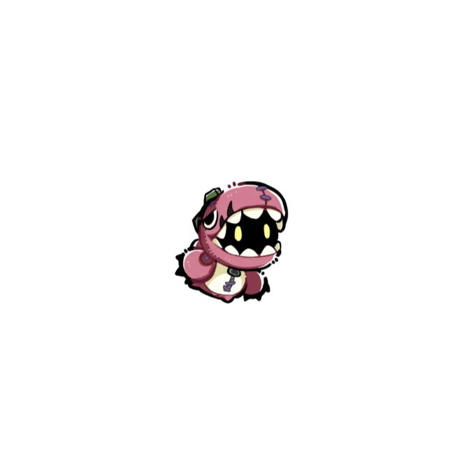 chibi, digimon, digimon_(creature), ex-tyranomon, extra_eyes, full_body, no_humans, simple_background