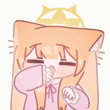 1girl, animal_ear_fluff, animal_ears, animated, animated_gif, blue_archive, blunt_bangs, blush